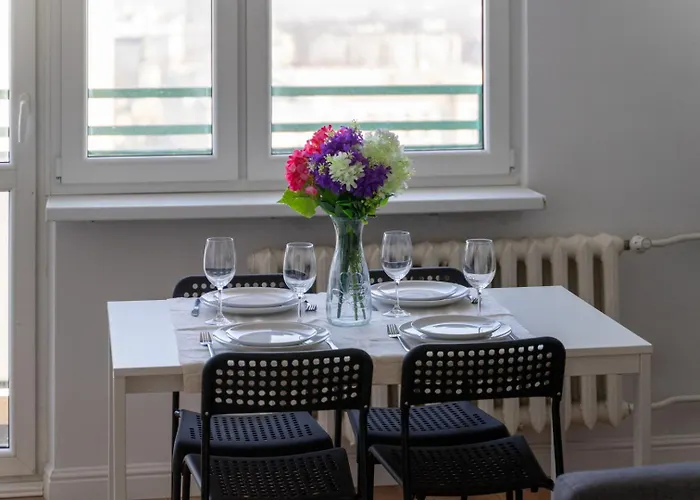 Mokotów - 14th Floor, Balcony - By Rentujemy