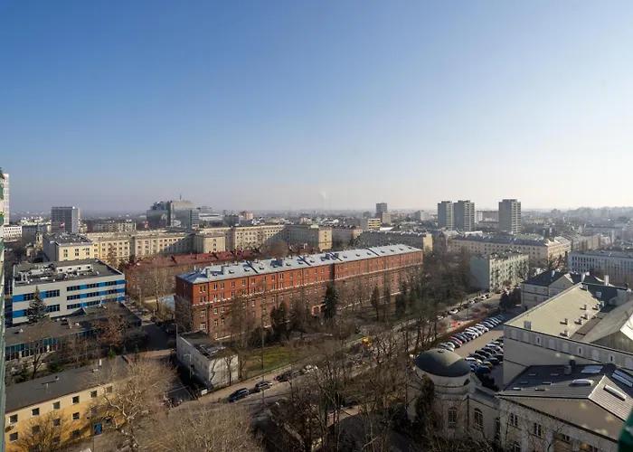 Mokotow - 14th Floor, Balcony - By Rentujemy Lägenhet