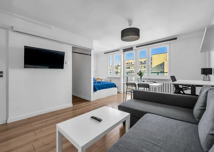 Mokotow - 14th Floor, Balcony - By Rentujemy Lägenhet *